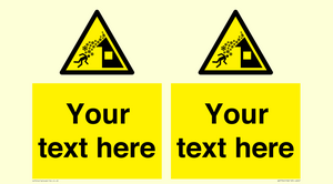 Custom warning roof avalanche